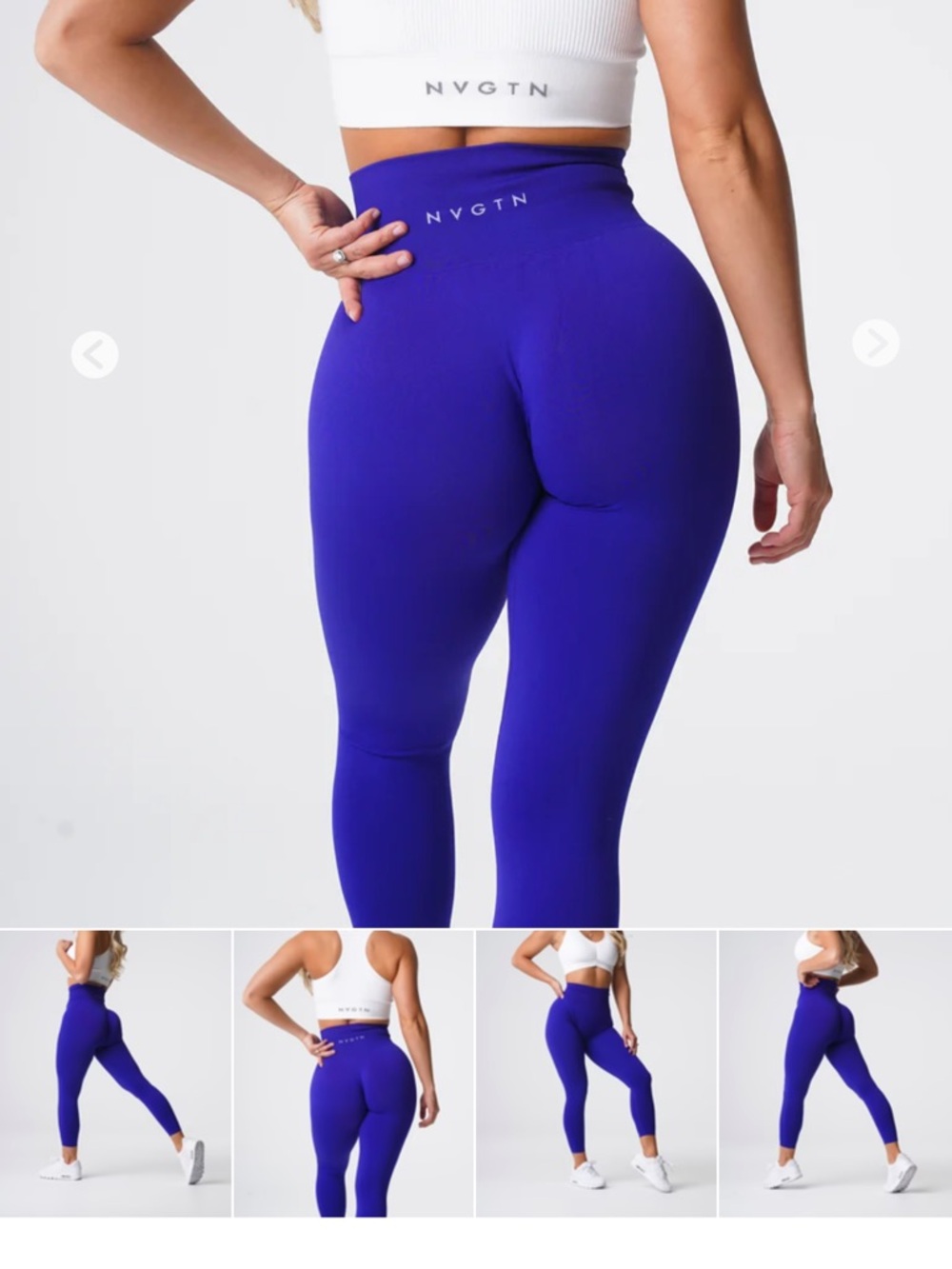 NWOT NVGTN High-Waist Sculpting Leggings - Royal Blue